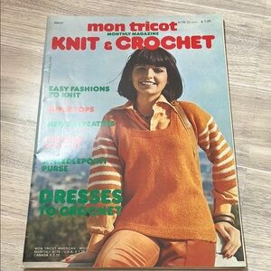 Mon Tricot Knit & Crochet Monthly Magazine April 1976